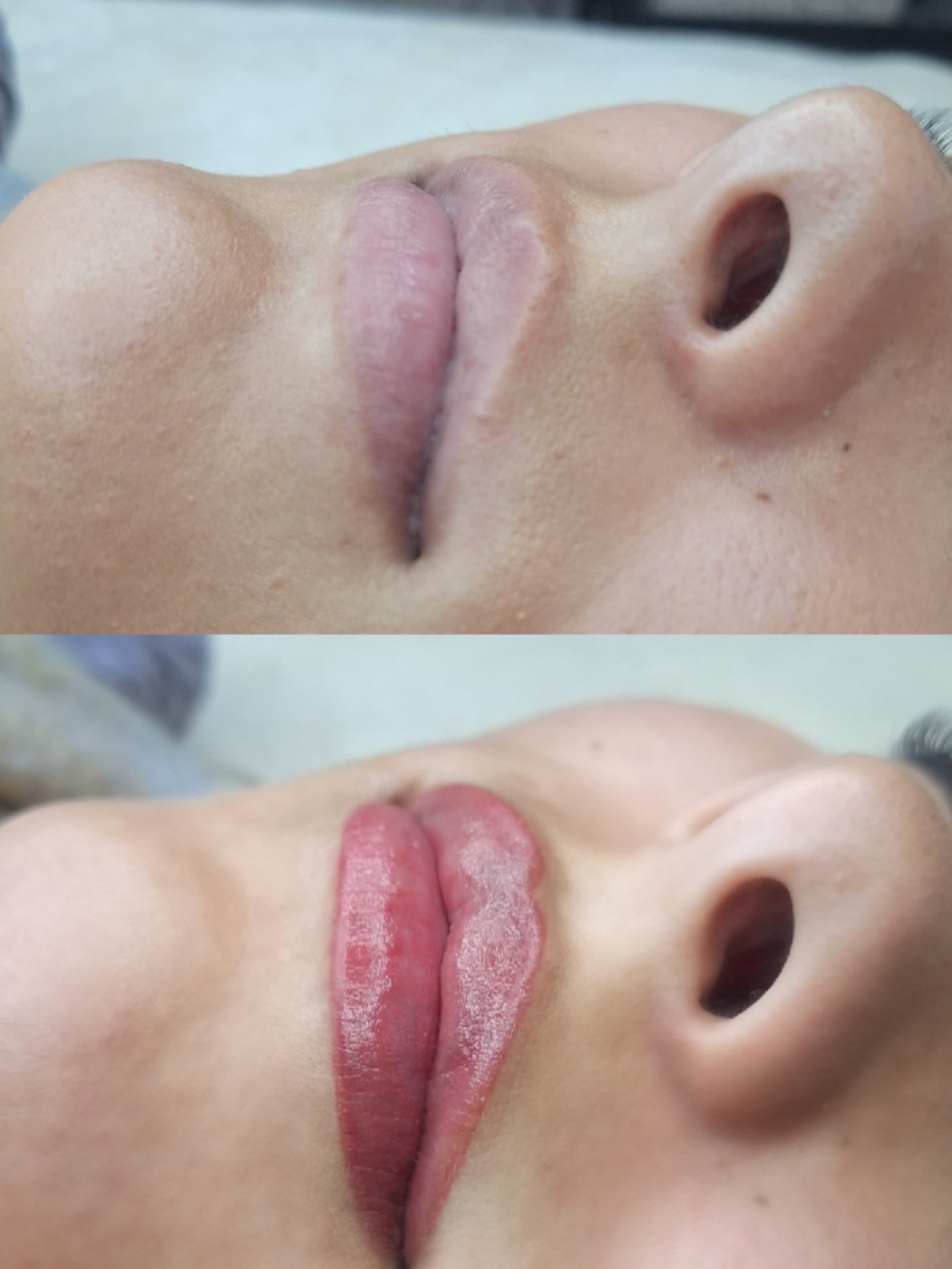 Lip blush before and after 2